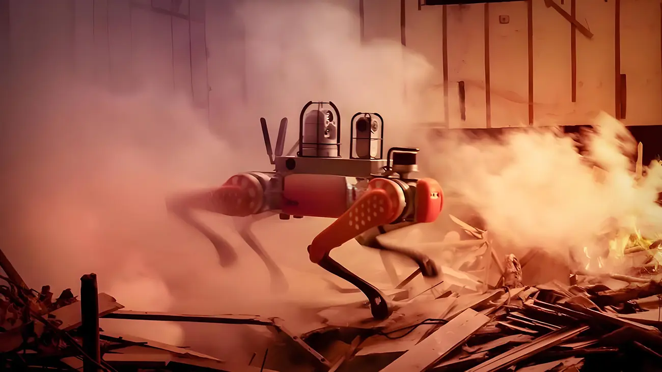 fire and rescure robot battery