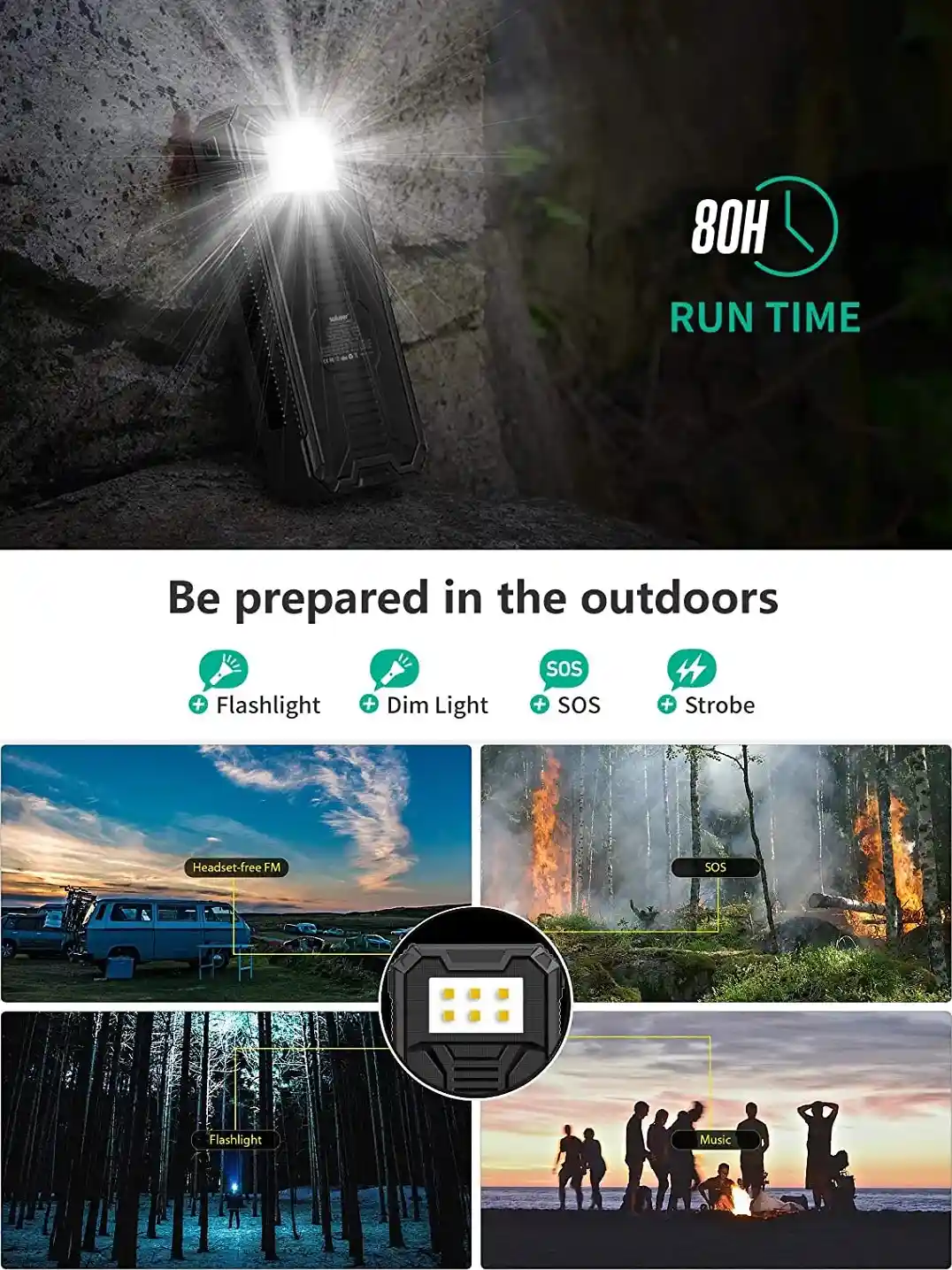 mobile power bank light