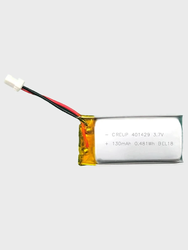 401429 3.7V 130mAh 0.481Wh Lithium Polymer Battery 401429 3.7V 130mAh 0.481Wh Lithium Polymer Battery