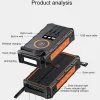 Hand crank wireless solar power bank spb hc536 Hand crank wireless solar power bank spb hc536