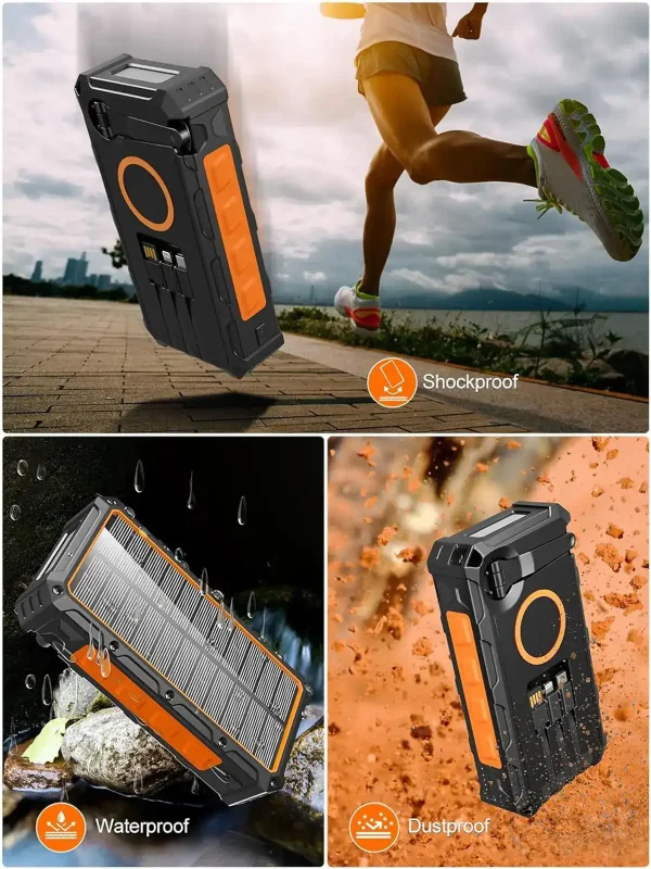 Hand crank wireless solar power bank spb hc536 Hand crank wireless solar power bank spb hc536