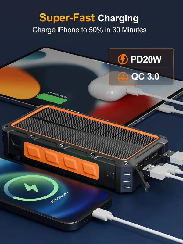 Hand crank wireless solar power bank spb hc536 Hand crank wireless solar power bank spb hc536