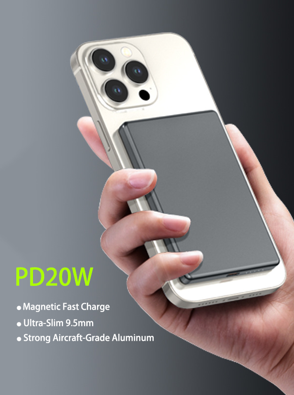 Ultra-thin magnetic wireless power bank mpb sf963 Ultra-thin magnetic wireless power bank mpb sf963