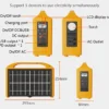 100W AC/DC Portable Power Station Inbuilt Solar Charging Output/Input 100W AC/DC Portable Power Station Inbuilt Solar Charging Output/Input