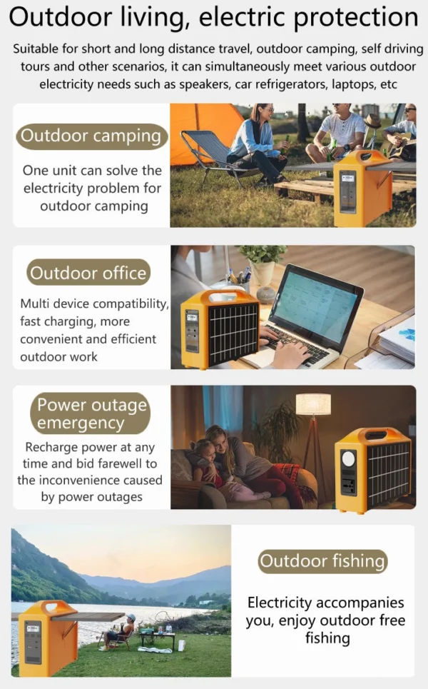 100W AC/DC Portable Power Station Inbuilt Solar Charging Applications 100W AC/DC Portable Power Station Inbuilt Solar Charging Applications